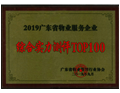 历思联行荣获2019广东省物业服务企业TOP100